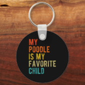 Standard Toy Odle Mom Dad Dog Lover Funny Sarcasti Sleutelhanger (Voorkant)