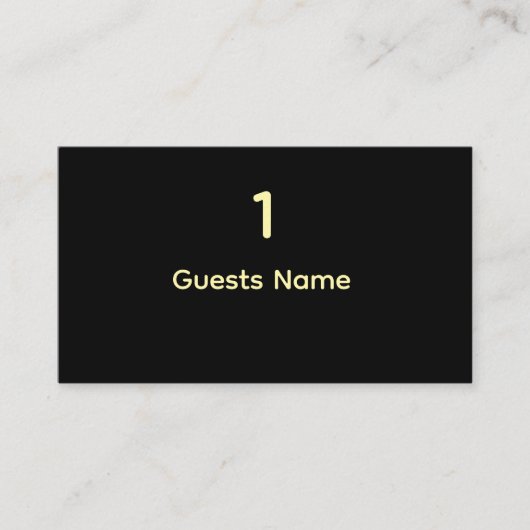 Standard Wedding Place Card Size Visitekaartje (Voorkant)