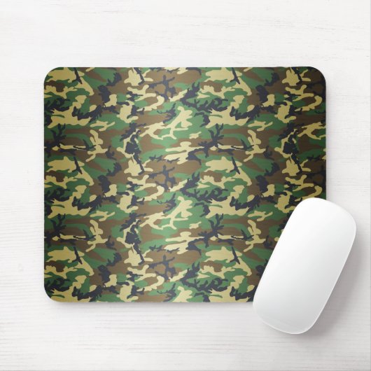 Standard Woodland Camo Muismat (Met muis)