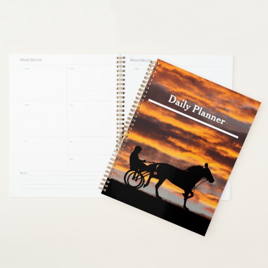 Standardbred Trotting Racehorse Dagelijkse Planner (Display)