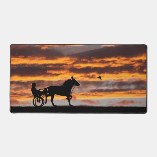 Standardbred Trotting Racehorse Desk Mat (Voorkant)