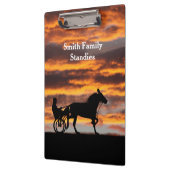 Standardbred Trotting Racehorse Klembord (Links)