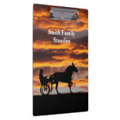 Standardbred Trotting Racehorse Klembord (Rechts)