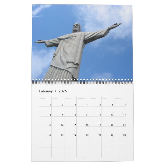 Standbeeld 2026 kalender (Feb 2026)