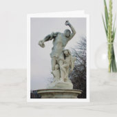 Standbeeld aan Avenue Des Champs-Élysées, Parijs, Kaart (Voorkant)