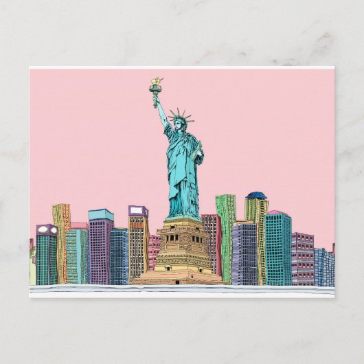 standbeeld briefkaart (Voorkant)