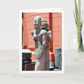 Standbeeld buiten het Museum van Caïro, Egypte Kaart (Voorkant)