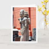 Standbeeld buiten het Museum van Caïro, Egypte Kaart (Gele Bloem)