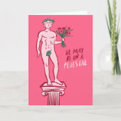 STANDBEELD GALENTINE Valentijnsdag Whimsical Grapp Kaart (Voorkant)
