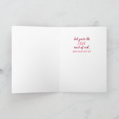STANDBEELD GALENTINE Valentijnsdag Whimsical Grapp Kaart (Binnen)