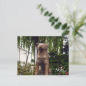 standbeeld hachiko shibuya briefkaart (Staand voorkant)