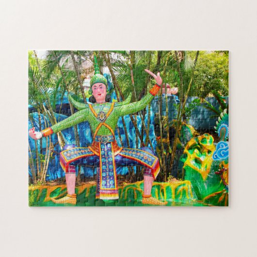 Standbeeld Kunstwerk Singapore. Legpuzzel (Horizontaal)