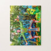 Standbeeld Kunstwerk Singapore. Legpuzzel (Verticaal)