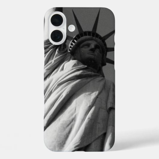 standbeeld liberty grijs Case-Mate iPhone case (Achterkant)