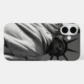 standbeeld liberty grijs Case-Mate iPhone case (Achterkant (horizontaal))
