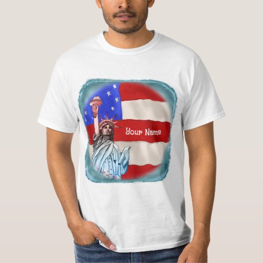 Standbeeld Liberty t-shirt (Voorkant)