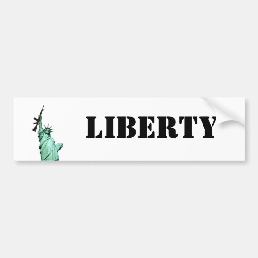 Standbeeld M16, VRIJHEID Bumpersticker (Voorkant)