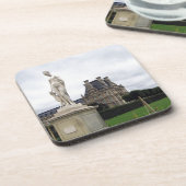 standbeeld op de Louvre-gronden Bier Onderzetter (Linkerzijde)