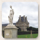 standbeeld op de Louvre-gronden Bier Onderzetter (Voorkant)