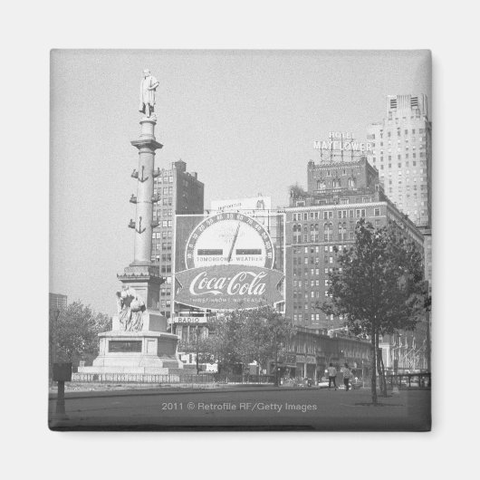 Standbeeld op het Amerikaanse stadsplein B&W Magneet (Voorkant)