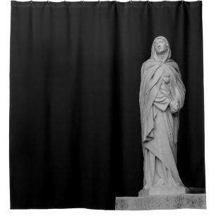 standbeeld Shower Curtain Douchegordijn