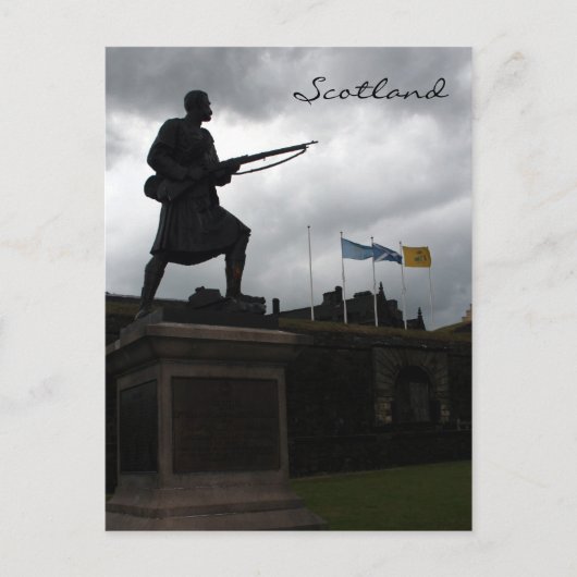 standbeeld stirling castle briefkaart (Voorkant)