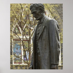 Standbeeld van Abraham Lincoln, Portland, Oregon Poster