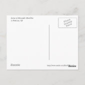 standbeeld van Alexander Hamilton Briefkaart (Achterkant)