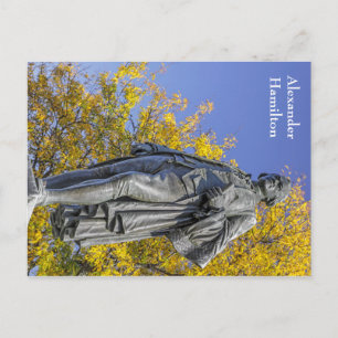 standbeeld van Alexander Hamilton Briefkaart