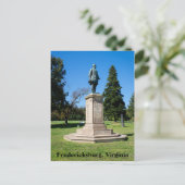 Standbeeld van Andrew Humphreys in Fredericksburg Briefkaart (Staand voorkant)