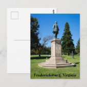 Standbeeld van Andrew Humphreys in Fredericksburg Briefkaart (Voorkant / Achterkant)