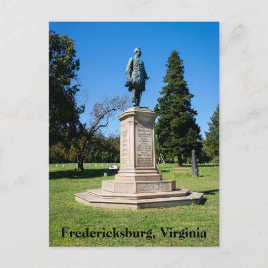 Standbeeld van Andrew Humphreys in Fredericksburg Briefkaart (Voorkant)