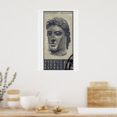 Standbeeld van Apollo - Cyprus - Postzegelafdruk Poster (Keuken)