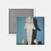 Standbeeld van Artemis met jachthonden, c.AD 135-7 Magneet (Voorkant / Achterkant)