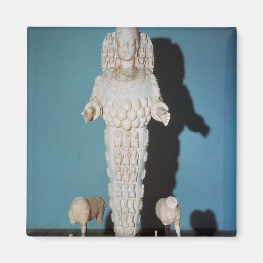 Standbeeld van Artemis met jachthonden, c.AD 135-7 Magneet (Voorkant)