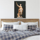 Standbeeld van Augustus Caesar Canvas Print (Insitu (Slaapkamer))