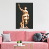 Standbeeld van Augustus Caesar Canvas Print (Insitu (Woonkamer))