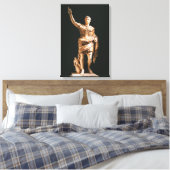 Standbeeld van Augustus Caesar Canvas Print (Insitu (Slaapkamer))