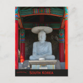 Standbeeld van Bhuda in Busan, Zuid-Korea Briefkaart (Voorkant)