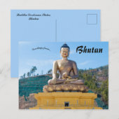 Standbeeld van Boeddha Dordenma in Bhutan Briefkaart (Voorkant / Achterkant)