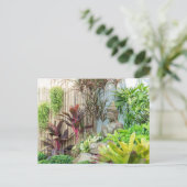 Standbeeld van Boeddha in tuin Briefkaart (Staand voorkant)