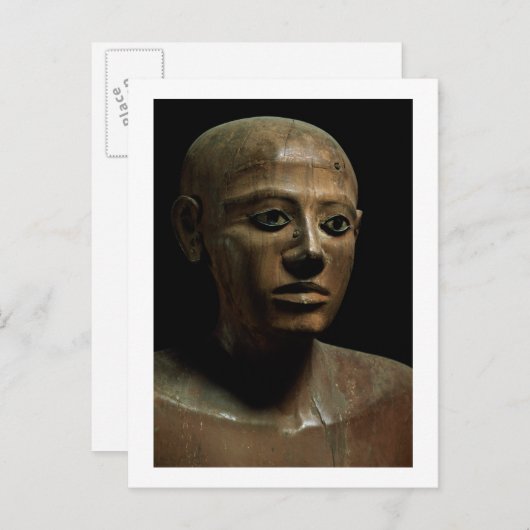 Standbeeld van Chancellor Nakhti, from Asyut, earl Briefkaart (Voorkant / Achterkant)