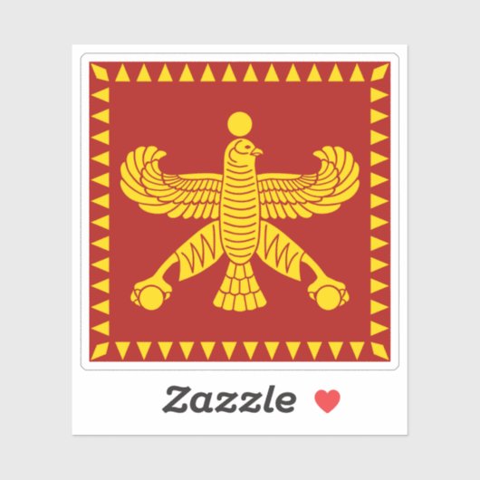 Standbeeld van Cyrus de Grote Sticker (Vel)