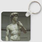 Standbeeld van David door Michelangelo Sleutelhanger (Achterkant)