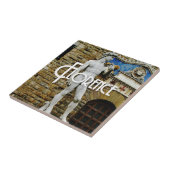 Standbeeld van David Florence Italië Reisfoto Tegeltje (Zijkant)