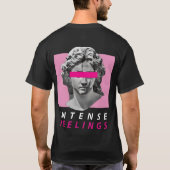 Standbeeld van David met bril intense gevoelens T-shirt (Achterkant)