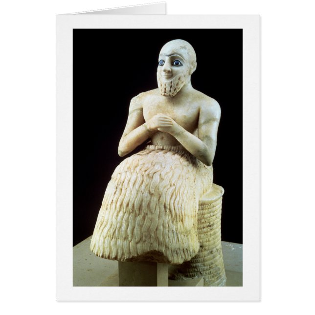 standbeeld van de ambtenaar Ebih-Il uit de tempel  (Voorkant)