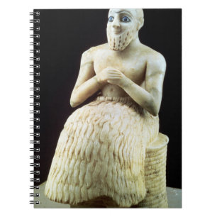 standbeeld van de ambtenaar Ebih-Il uit de tempel Notitieboek