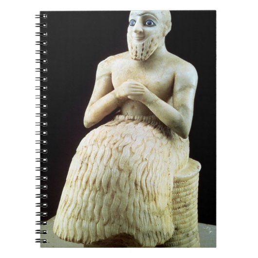 standbeeld van de ambtenaar Ebih-Il uit de tempel Notitieboek (Voorkant)