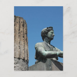 Standbeeld van de godin Diana in Pompeii Briefkaart